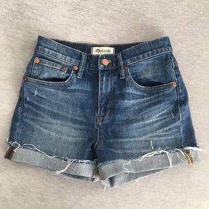 Madewell High-rise Denim Boy Shorts